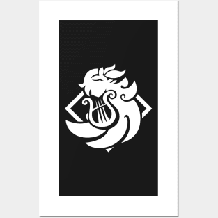 Genshin Impact Venti Emblem - White Posters and Art